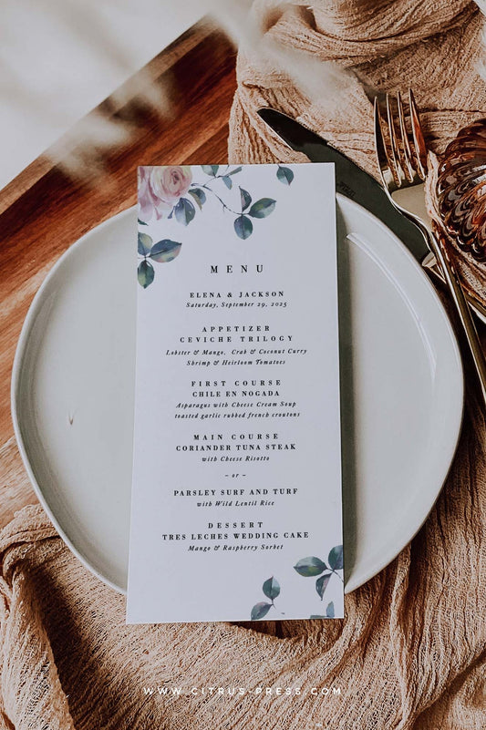Oranges Menu
