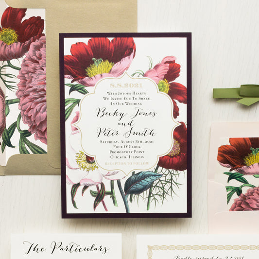 Floral Boho Wedding Invitations