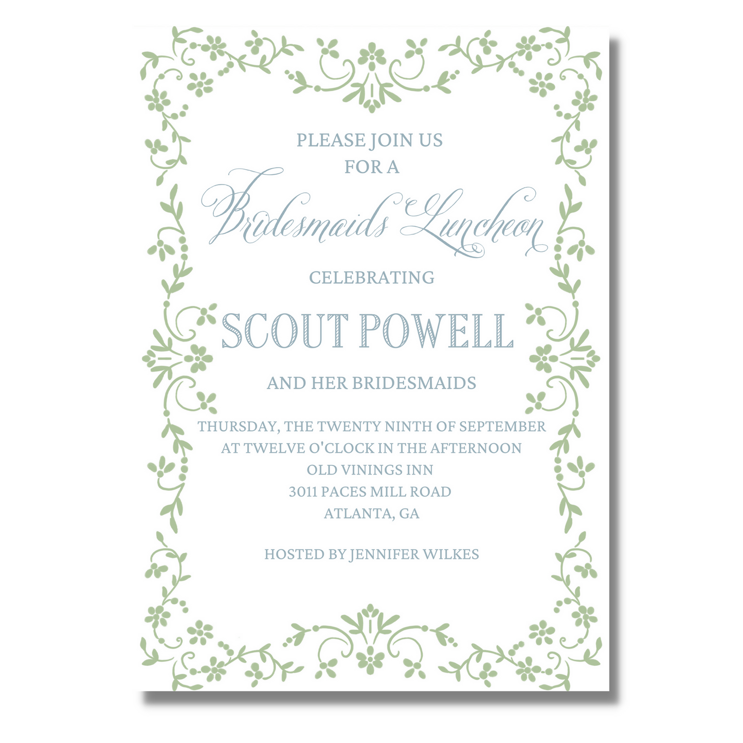 Floral Frame - Bridal Shower Invite