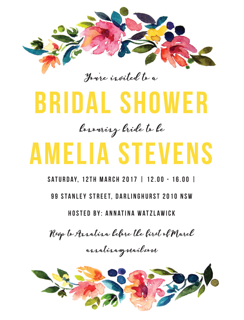 Floral Bridal ShowerBridal Shower Invitation by Amelia S.
