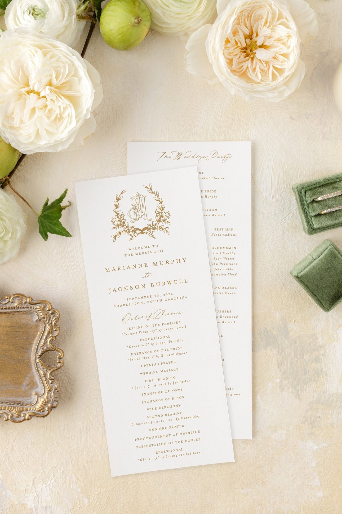 Parker | Wedding Program Cards