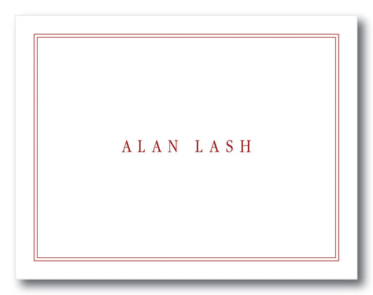 The Alan Folded Note Card