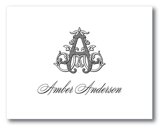 The Amber Folded Note Card