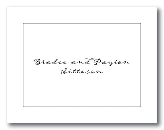 The Bradee Folded Note Card