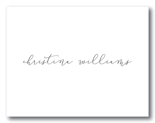 The Christina II Folded Note Card