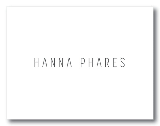 The Hanna Folded Note Card
