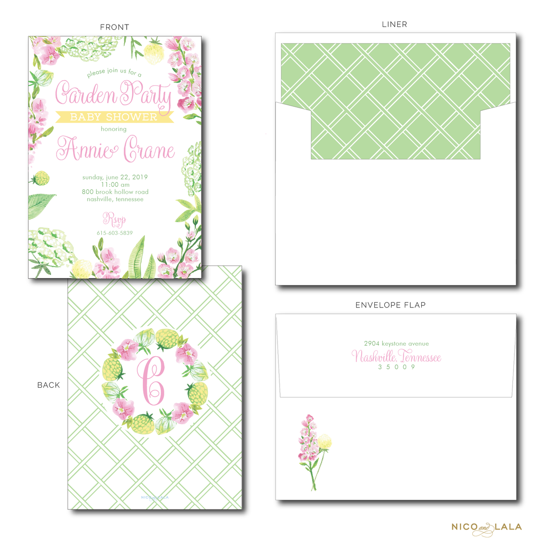 Garden Party Invitations