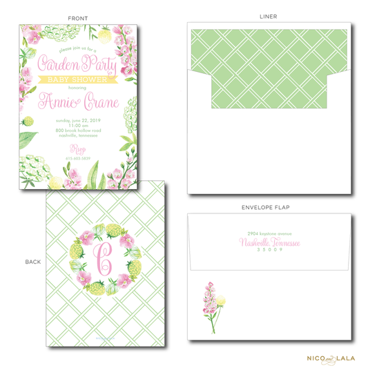 Garden Party Invitations