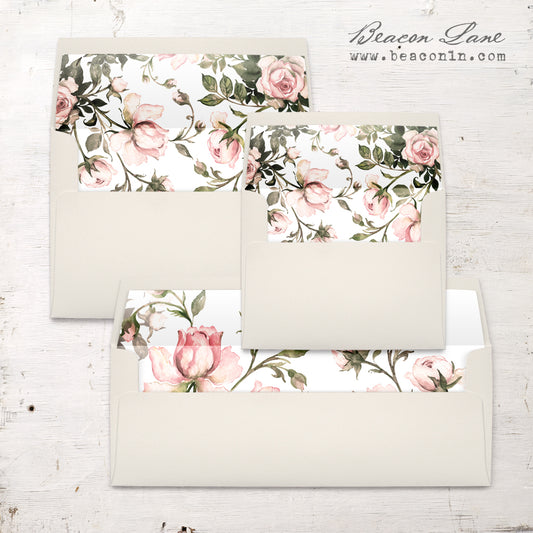 Garden Roses Envelope Liners