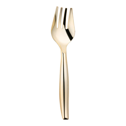 Gold Disposable Plastic Serving Forks