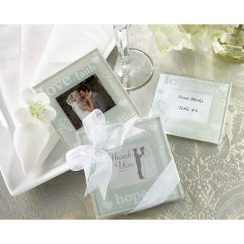 Good Wishes Pearlized Photo Coasters
