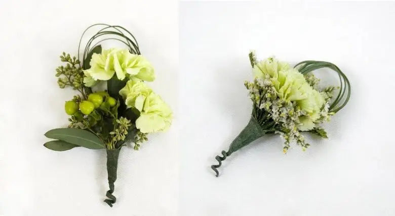Green Corsage and Boutonniere 24 PCS
