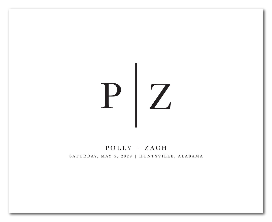 The Horizontal Block Initial Guest Book