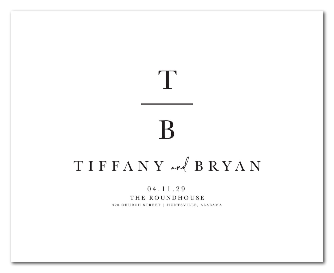 The Vertical Block Initial Guest Book