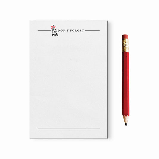 Mini Don’t Forget Notepad with Red Pencil