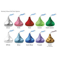 Personalized Colored Foil Hershey’s Kisses - Silhouette Collection