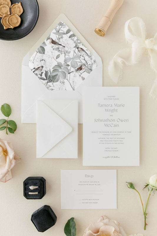 High End Wedding Invitations | The Tamera