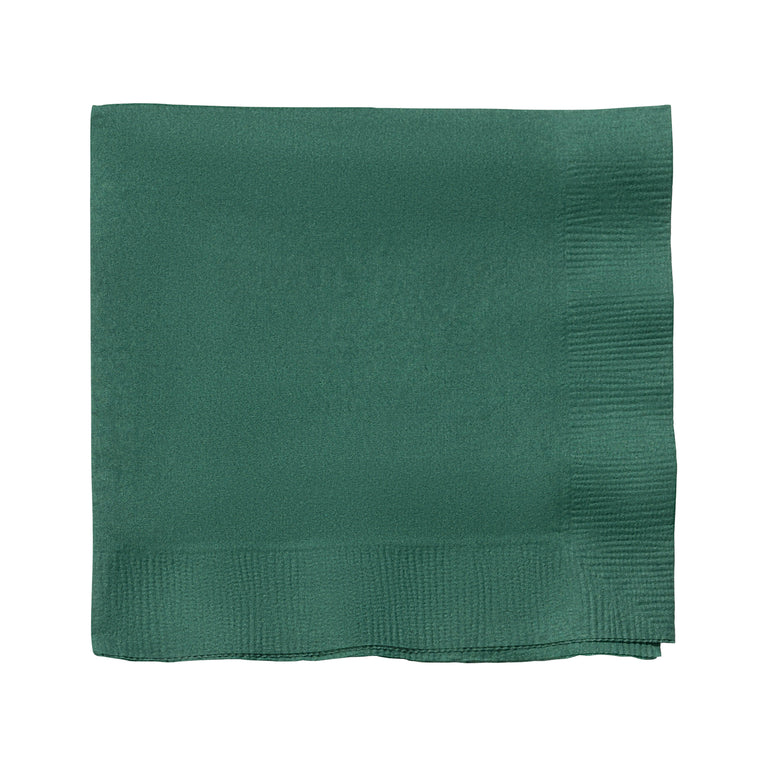 Hunter Green Paper Beverage/Cocktail Napkins