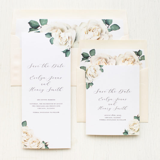 White Rose Save The Dates