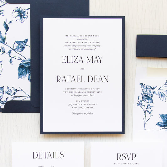 Fields Of Blue Wedding Invitations