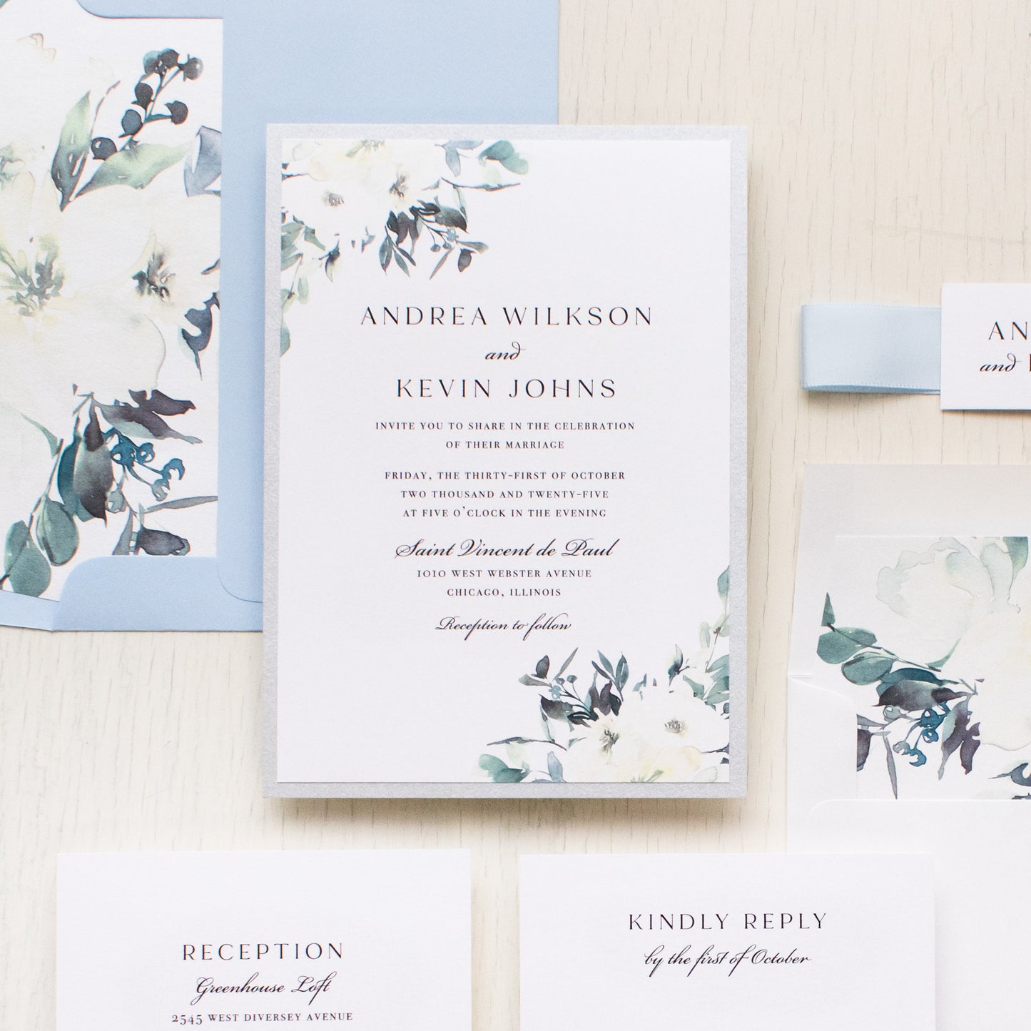 Formal Garden Wedding Invitations