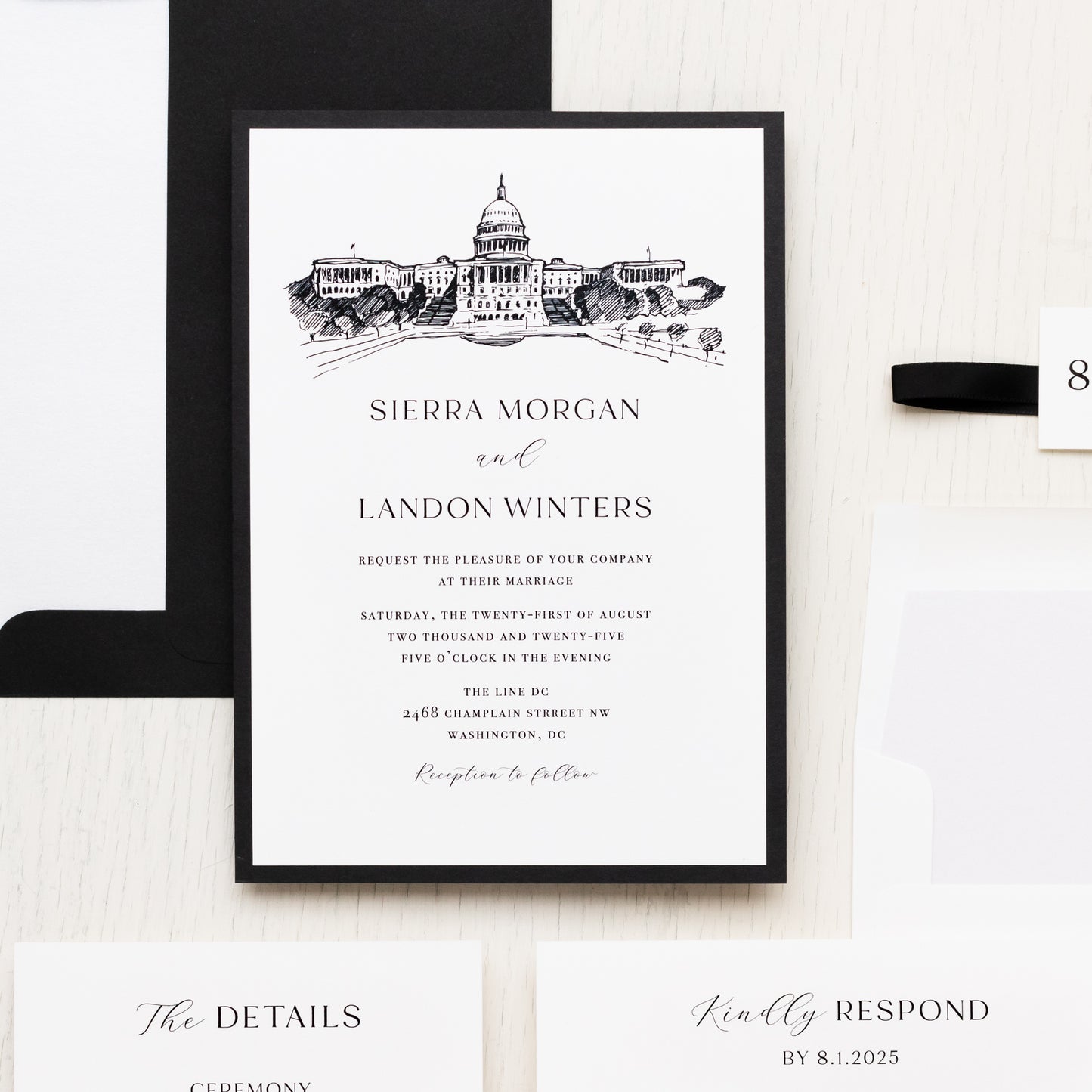 Dc Skyline Wedding Invitations