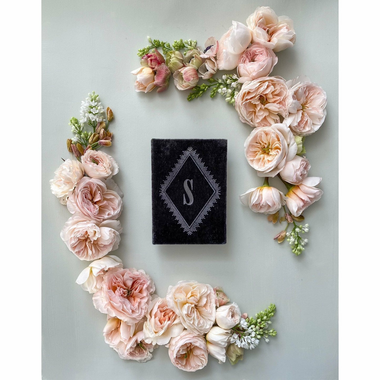 Handsome Petite Silk Velvet Vow Book