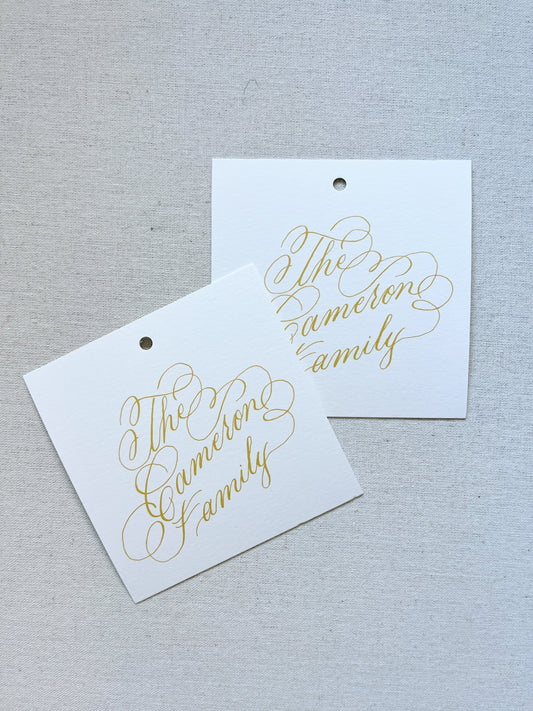 Calligraphy Gift Tags