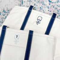 PickleBall Monogrammed Tote Bag