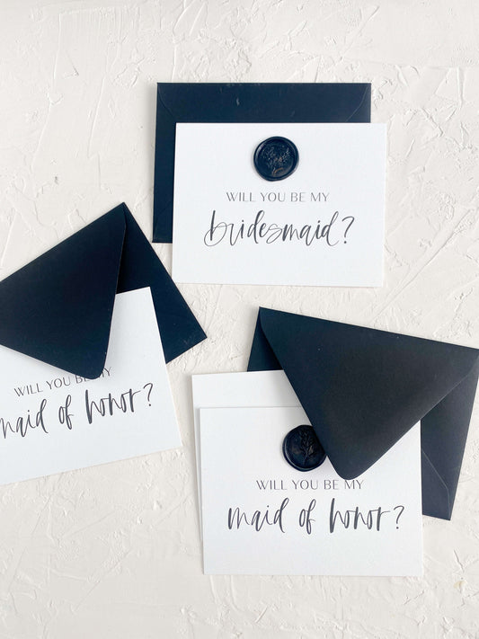 Bridal Party Proposal Card