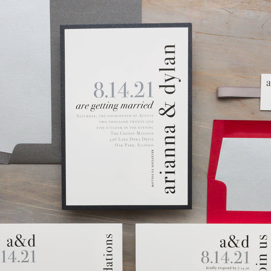 Urban Elegance Wedding Invitations