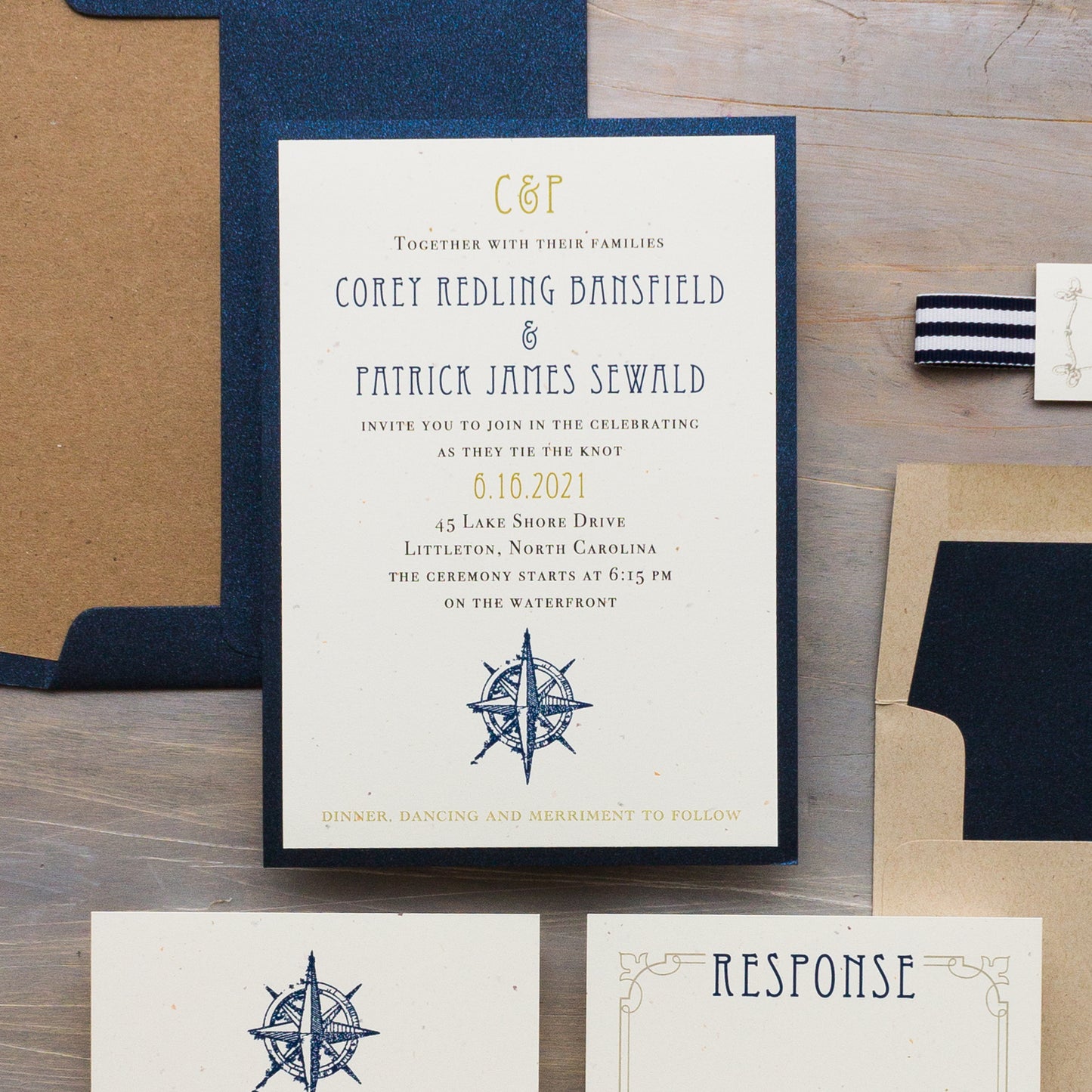 Nautical Bliss Wedding Invitations