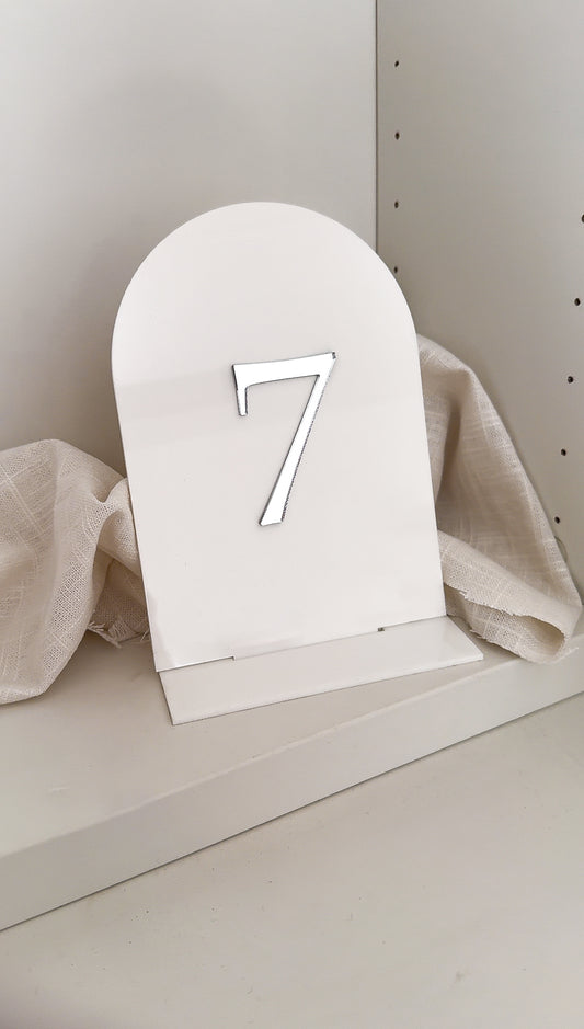 Acrylic Table Numbers