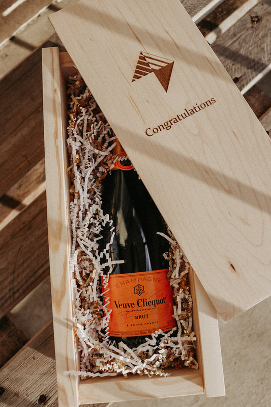 Champagne gift box- Palm Tree Custom