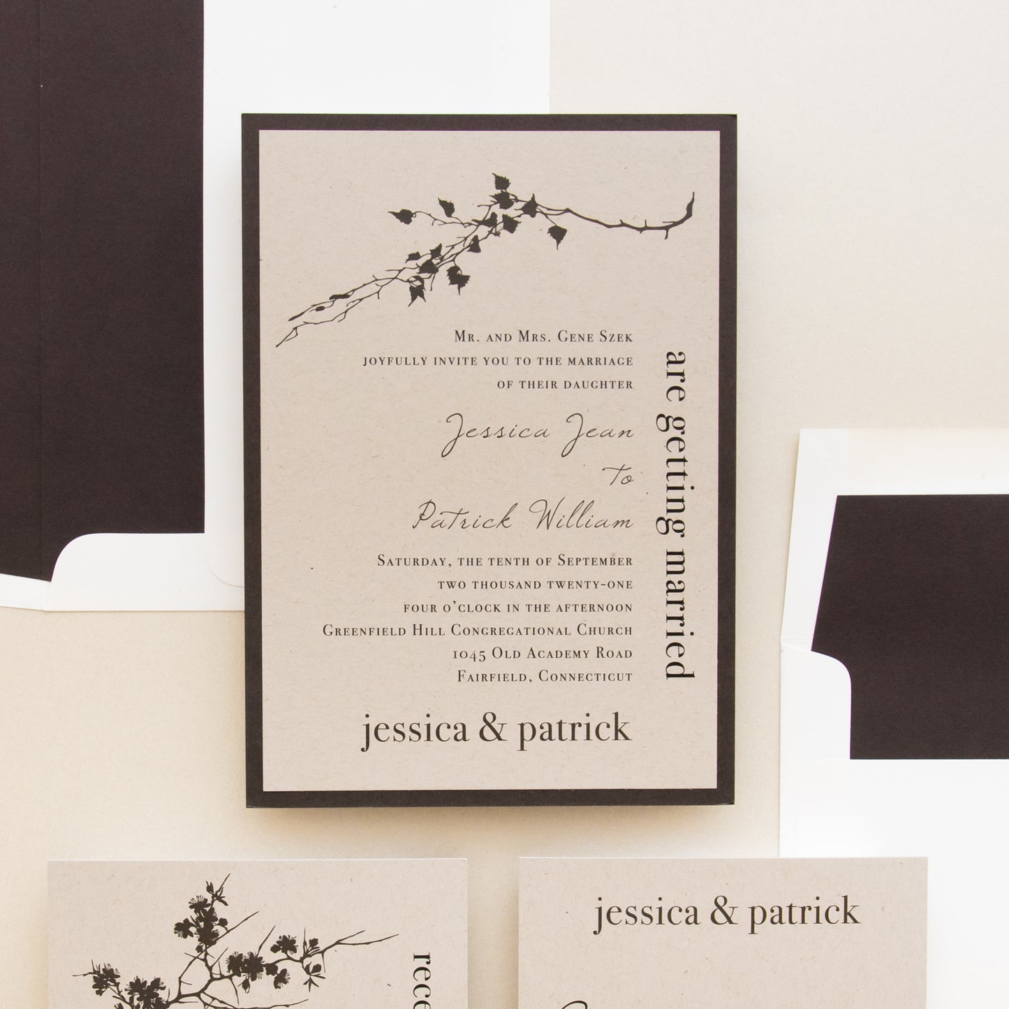 Ivory Romance Wedding Invitations