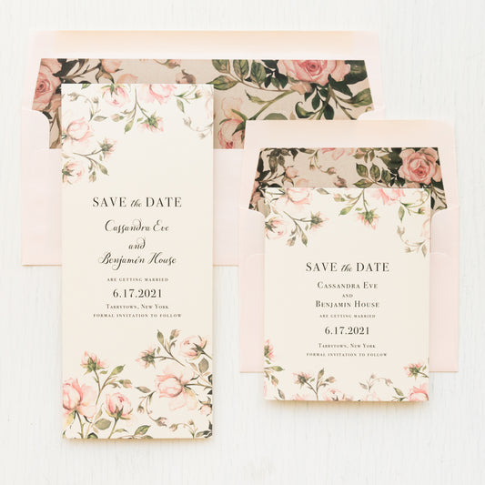 Garden Roses #2 Floral Save The Dates