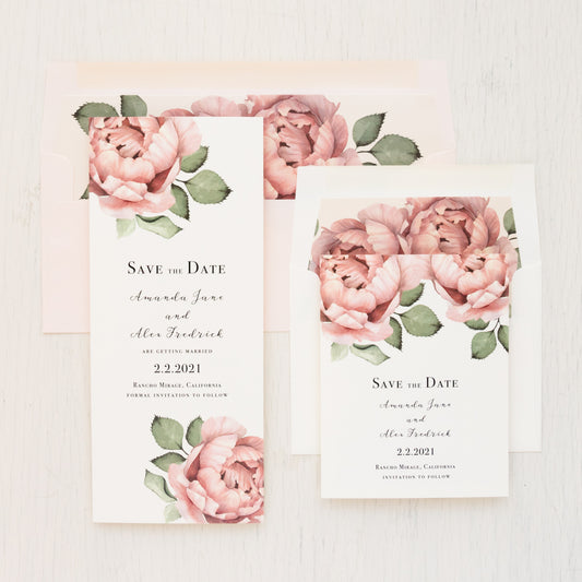 Blush Script Save The Dates