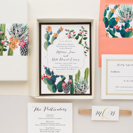 Desert Love Boxed Wedding Invitations