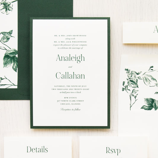 Fields Of Green Wedding Invitations