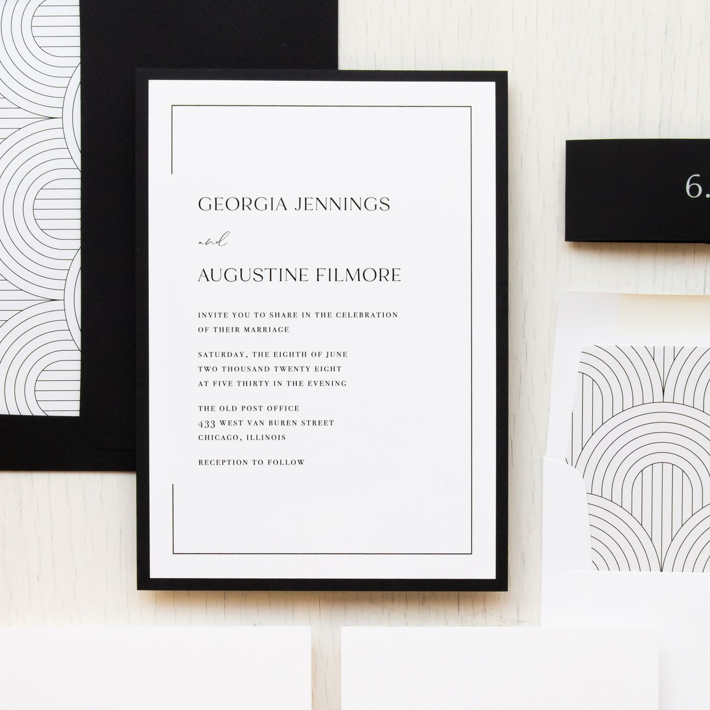 Modern Arches Wedding Invitations