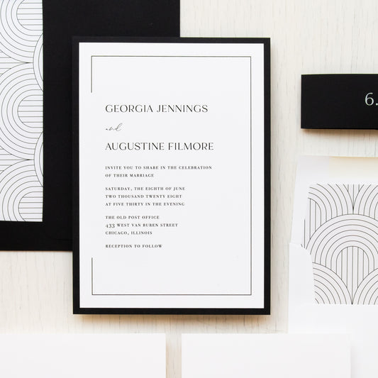 Modern Arches Wedding Invitations