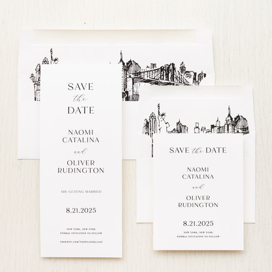 New York Modern Save The Dates