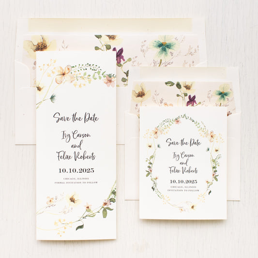 Earthy Garden Save The Dates