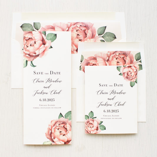 Blush Floral Save The Dates