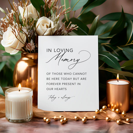 Acrylic In Loving Memory Wedding Sign | Memorial Sign
