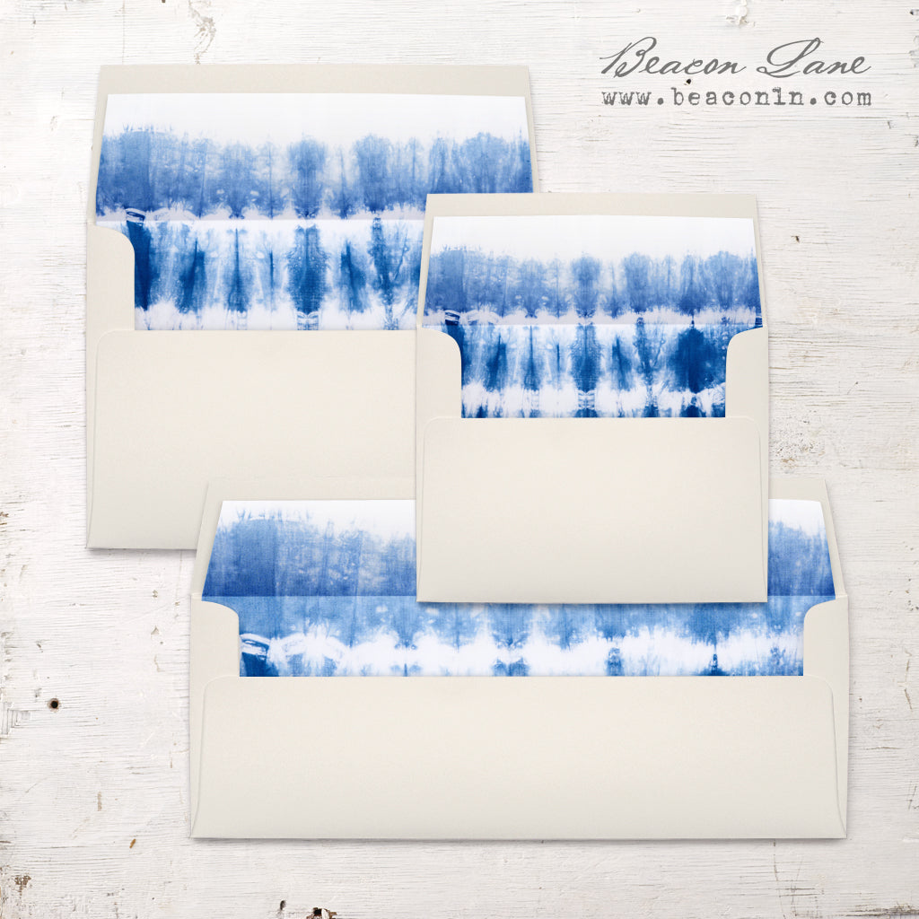 Indigo Dye Envelope Liners
