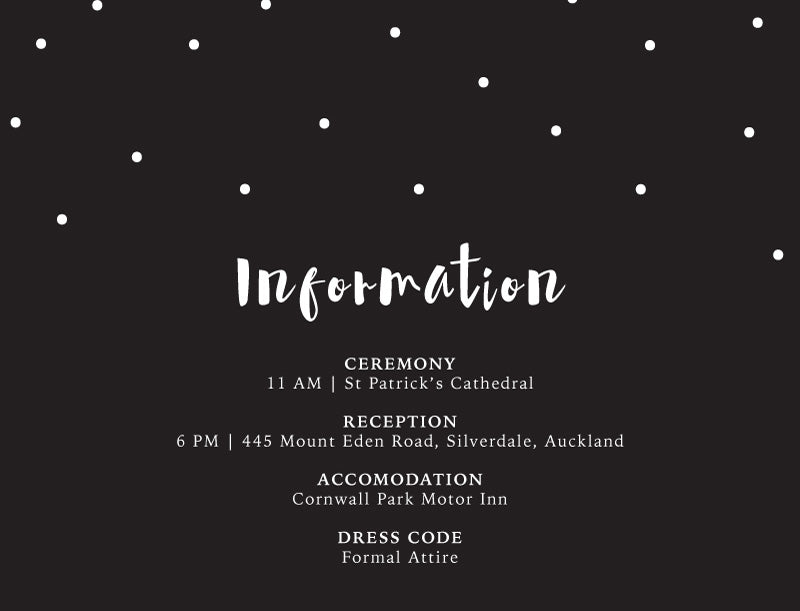Dots Information Card by Lina L.