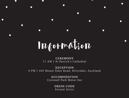 Dots Information Card by Lina L.