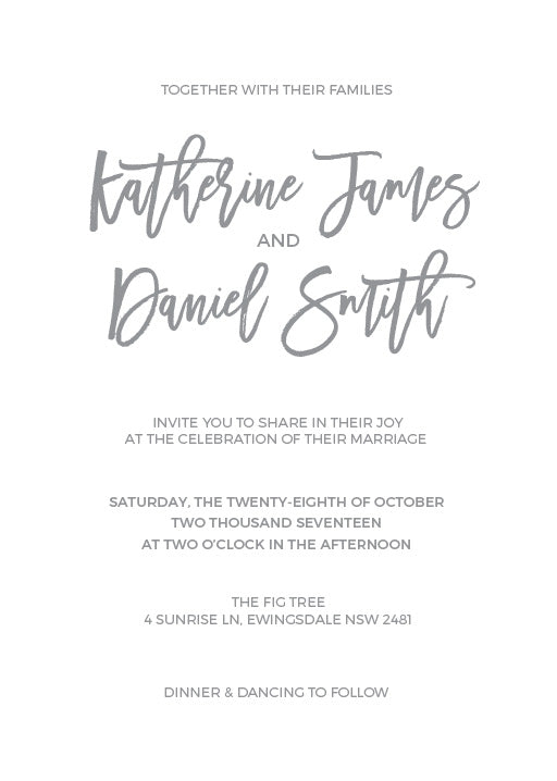 Simply Carefree Wedding Invitations by Jacqueline Q.