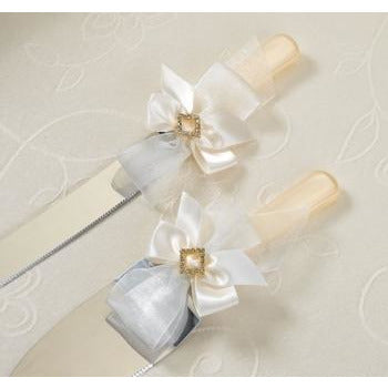 Ivory Diamond Knife and Server